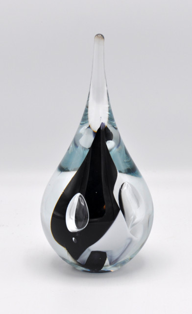 Loranto + Druppel rond, groot zwart-wit